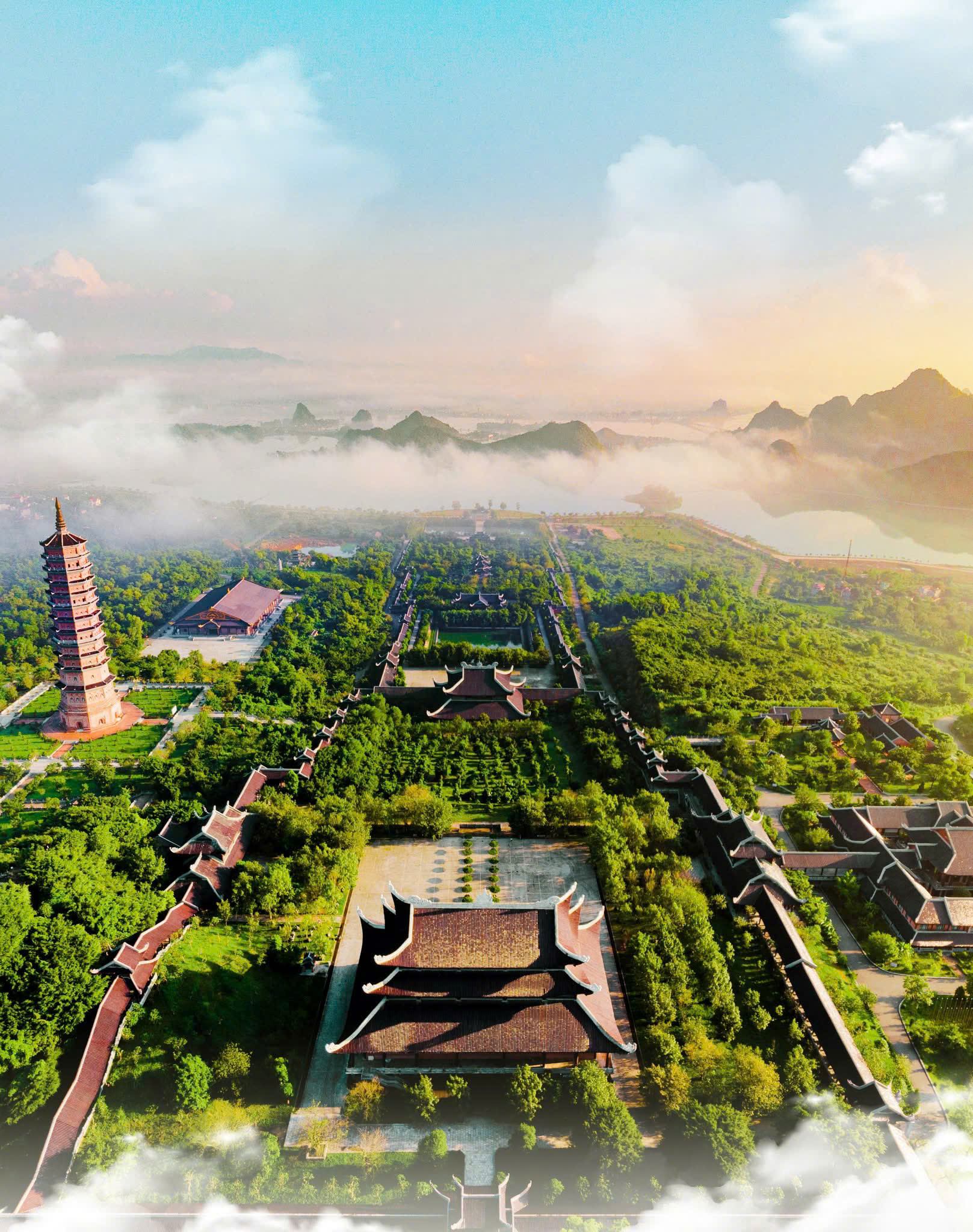 Du lịch xanh giữa không gian tâm linh Núi chùa Bái Đính